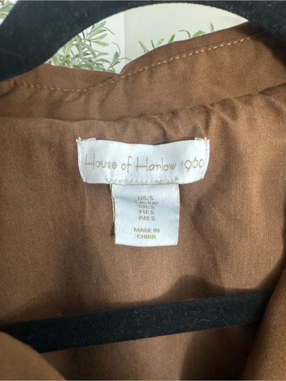 House of Harlow 1960 Cropped Double-Breasted Trench Coat - Brown - Picture 3 of 6